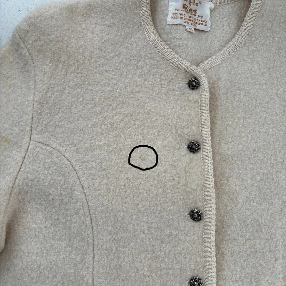 Tally Ho Womens Old Money Capsule Wool Cardigan 14 Quite Luxury Preppy Vintage